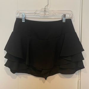 ZARA WOMEN BLACK SKORT